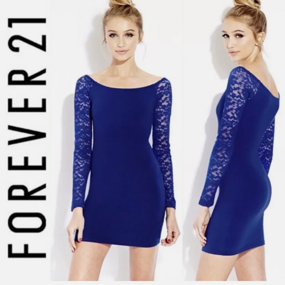 Forever 21 royal blue dress size small